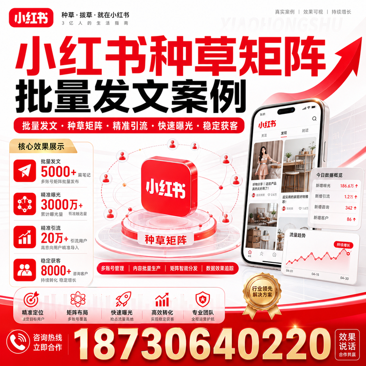 庆阳小红书种草矩阵批量发文案例